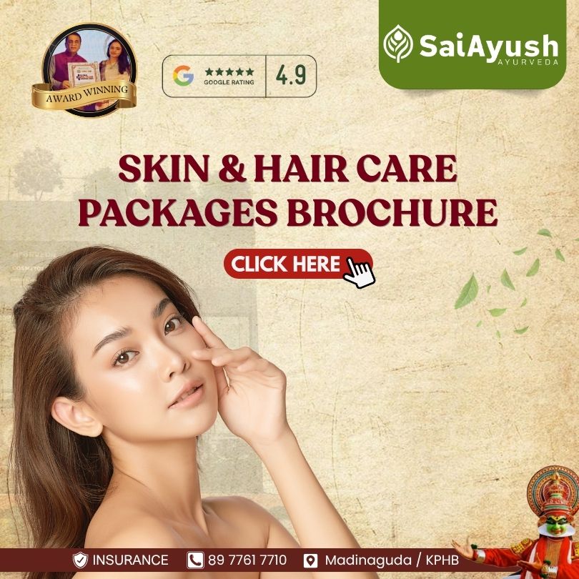 Skin hair care packages brochure - Sai Ayush Ayurveda