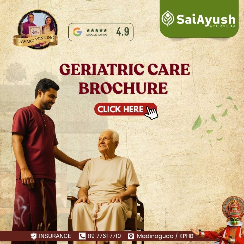 geriatric care Brochure - Sai Ayush Ayurveda
