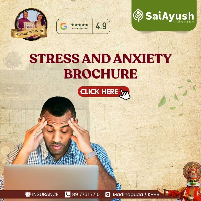 stress and anxiety Brochure - Sai Ayush Ayurveda