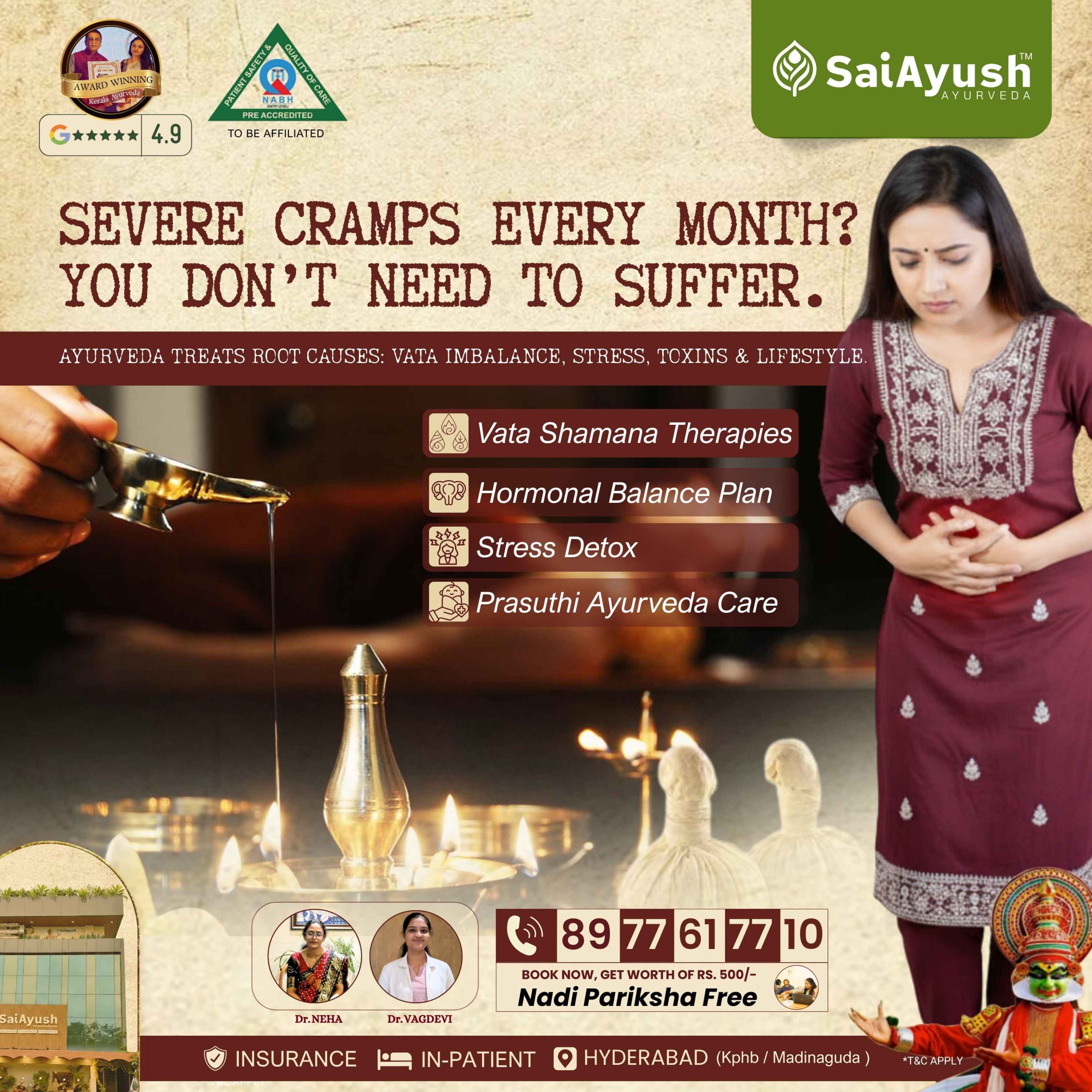 Severe Period Cramps? Ayurveda Can Give Instant Relief